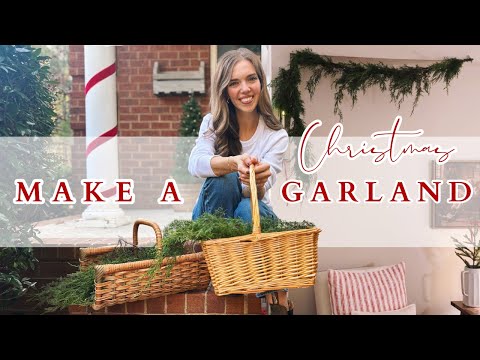 How to Make a Handmade Christmas Garland for Beginners | Learn With Me Step-by-Step