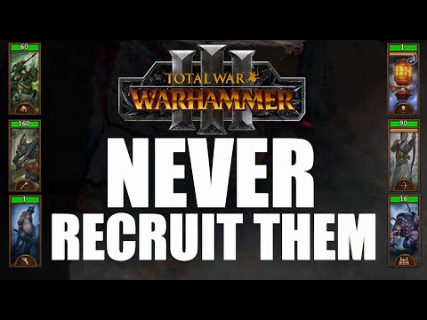 Units you should NEVER recruit for every race in Warhammer 3