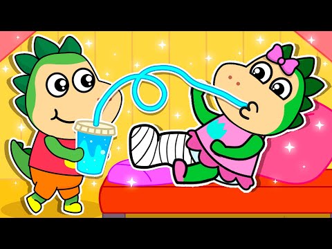 Oh no! 🤕 Sparkle has Broken her Leg! Health Tips and Other Stories for Kids by Fire Spike