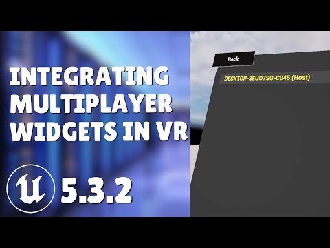 HOW TO INTEGRATE MULTIPLAYER WIDGETS IN VR | UE5 TUTORIAL