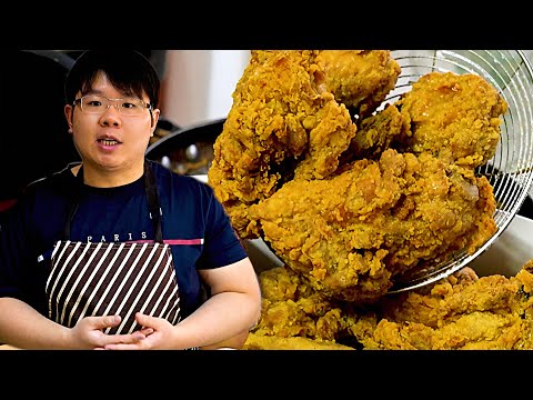 How Chinese Chef Cooks Garlic Fried Chicken Thighs
