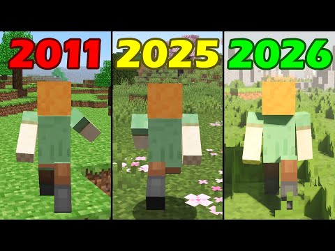 Minecraft in Different Years be like