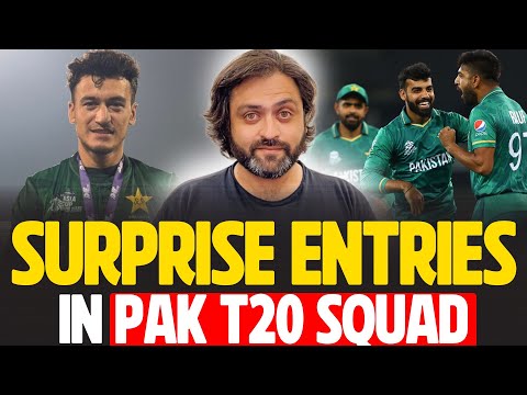 Maaz Sadaqat, Shadab Khan Surprise Entries in Pakistan's T20 Squad