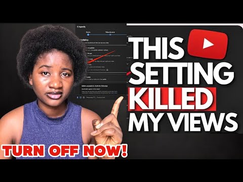 NO Views, NO Subscribers, NO Watch Hours? Turn THIS Off Now! Get More VIEWS!