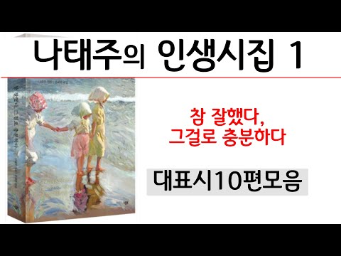 [나태주시낭송모음] 나태주의 인생시집_참 잘했다, 그걸로 충분하다_낭송:봉경미_음악:손방원팬플룻