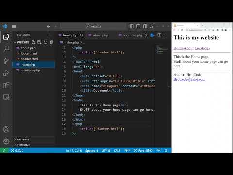 PHP include() function explained