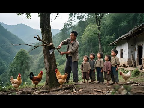 【四海小浪子】乡居小行动：丑爸带娃砍树枝枝，让阳光能够照进来铺满房子！