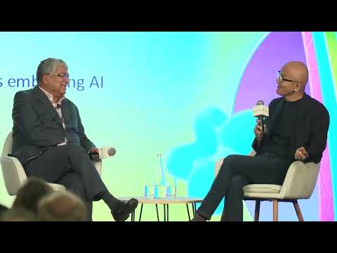 Leadership in AI innovation | Satya Nadella & Nandan Nilekani | Microsoft AI Tour