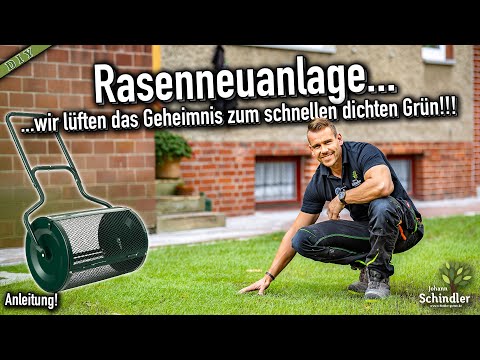 Rasen neu anlegen / Rasenfläche durch Aussaat - Bodenvorbereitung für Rasen - (Schritt für Schritt )