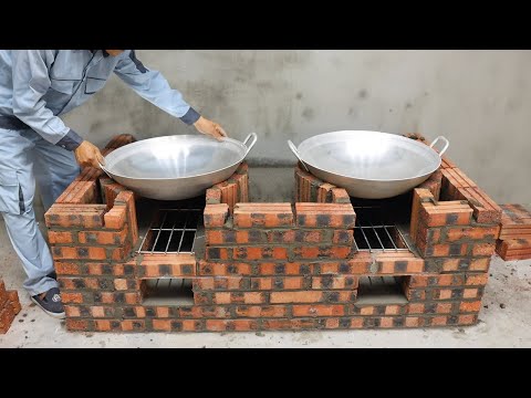 How To Build Smokeless Wood Stove Effective & Practical - DIY Traditional Firewood Stove