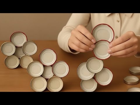 DON'T THROW AWAY THE JAR LIDS🎄I Made 30 Pairs a Day and Sold Them All to Make Money