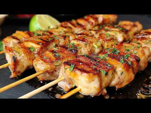 How To Make Tasty Chicken Skewers With Veggies!