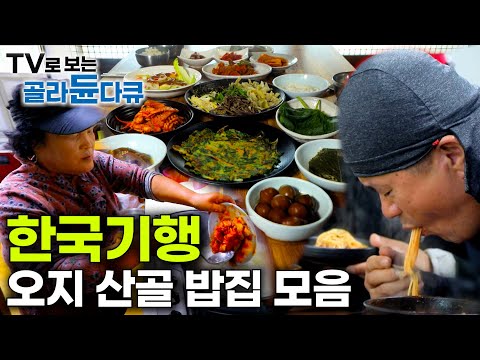 "도시에서는 먹고 싶어도 못 먹는다!"✨한국기행 오지 산골 밥집 모음✨｜깊은 산골 구석구석에 숨어 있는 숨겨진 맛집｜그리운 맛을 찾아서｜한국기행｜#골라듄다큐