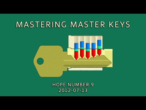 Deviant Ollam "Mastering Master Keys" [HOPE Number 9]