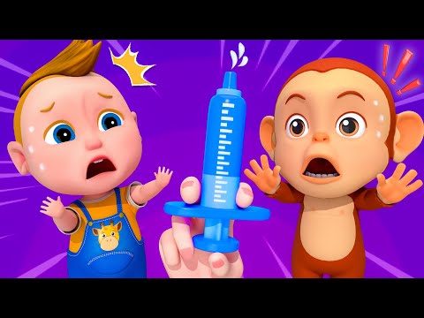 Time to Get a Shot! Afraid of the Doctor Song | Super Sumo Nursery Rhymes & Kids Song