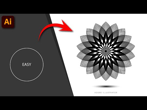illustrator Tutorial : How to make Flower in Adobe illustrator.