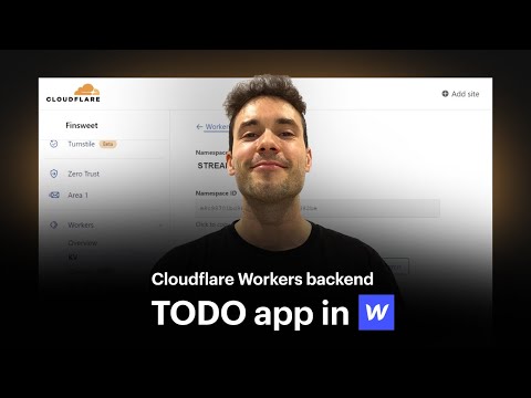 How to use Cloudflare Workers as the backend for your Webflow App?