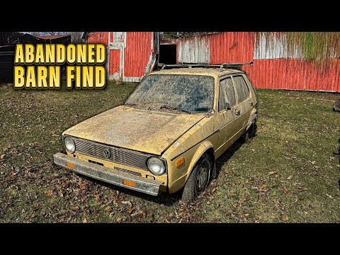 Volkswagen Rabbit: ABANDONED In Barn for 28 Years! Satisfying Car Detailing Restoration