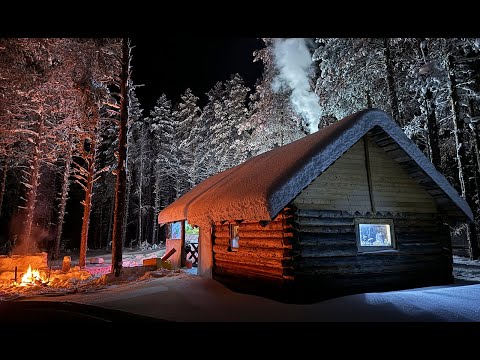 УЕХАЛИ ЖИТЬ В СТАРУЮ ИЗБУШКУ. НА СНЕГОХОДАХ НА МАЛЕНЬКУЮ ТАЁЖНУЮ РЕЧКУ. ЭКСПЕДИЦИЯ НА СЕВЕР. ЧАСТЬ1