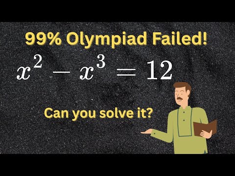 Solving x^2 - x^3 = 12 | A Cubic Equation Challenge#maths #cubicroot #rational