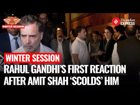 Winter Session: Rahul Gandhi Reacts After Amit Shah’s Sharp Remarks in Parliament