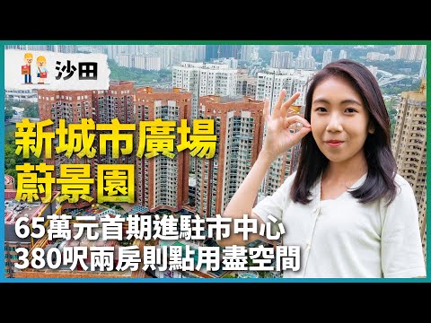沙田新城市廣場、蔚景園｜65萬元首期進駐市中心｜380呎兩房則點用盡空間｜新地樓｜沙田91校網揀樓攻略｜易發睇樓團｜樓盤任您睇