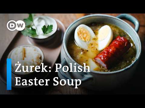 How traditional Zurek soup is made in Poland