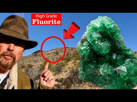 Finding High Grade Fluorite in Deserted Gold Mine