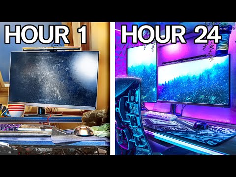 I Built My DREAM Gaming Room In 24 Hours!