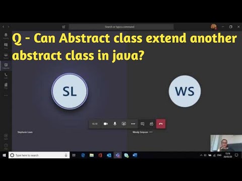 Q - Can one abstract class extend another abstract class in Java? | Java selenium real scenario