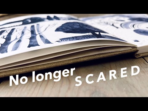 NO LONGER SCARED! | Working loose & getting over the fear of the sketchbook | Essee watercolours