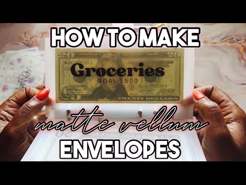 VLOGMAS DAY 8:HOW TO MAKE LUXURY MATTE VELLUM ENVELOPES!