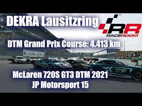 RaceRoom  DEKRA Lausitzring  McLaren 720S GT3 DTM 2021 / JP Motorsport 15   Trackir @RaceRoomRacing