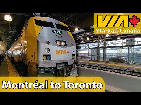 VIA Rail Canada's surprisingly good main corridor from Montréal to Toronto by train!