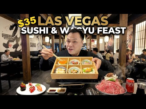 $35 Las Vegas High-end Sushi & Wagyu Hot! Best Las Vegas Hidden Gem! Bluefin Tuna, Uni and More!