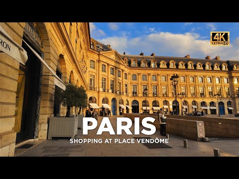 PARIS   Walking tour in Luxury areas   Place Vendome