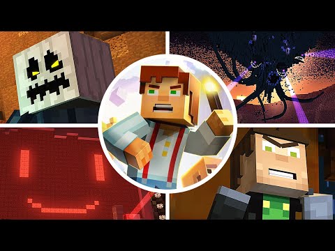 Minecraft: Story Mode - All Bosses & Ending