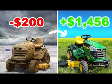 Flipping Lawnmowers until I can afford My DREAM CAR | Ep 1.