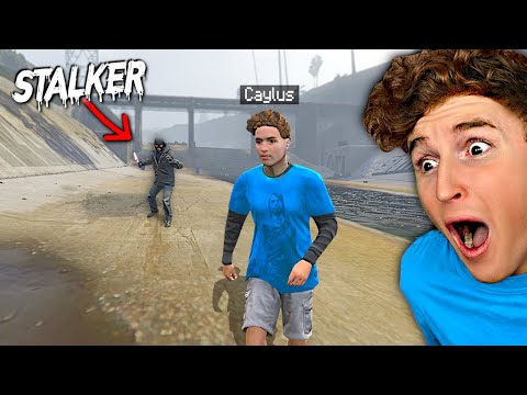 I FOUGHT MY CREEPY STALKER In GTA 5.. (TERRIFYING)