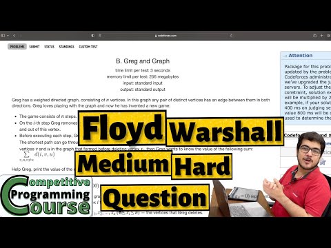 Floyd Warshall Must Solve Question | Medium Hard | CP Course | EP 84