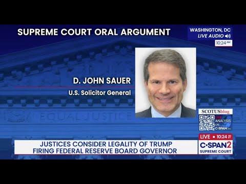 Trump v Cook: "In the world?" Jackson asks Solicitor General D. John Sauer