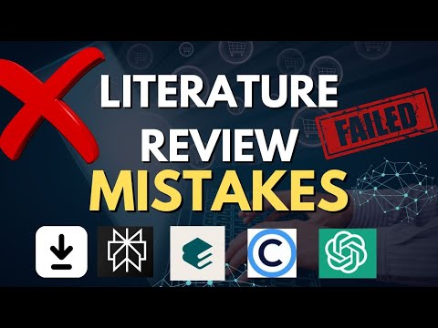 5 MISTAKES that are RUINING your Literature Review + the tools to solve them!