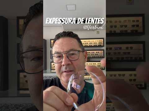 Espessura de lentes Miopia -800 graus