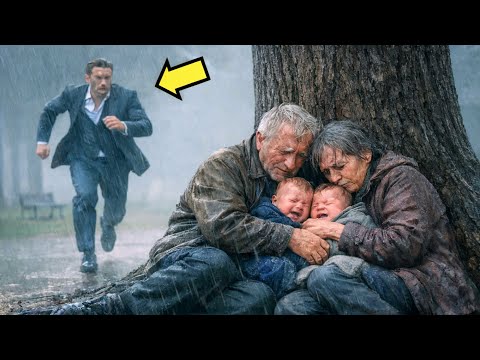 UN MILLIONNAIRE TROUVE SES PARENTS SERRANT DES JUMEAUX DANS LA PLUIE… LA RAISON EST INCROYABLE