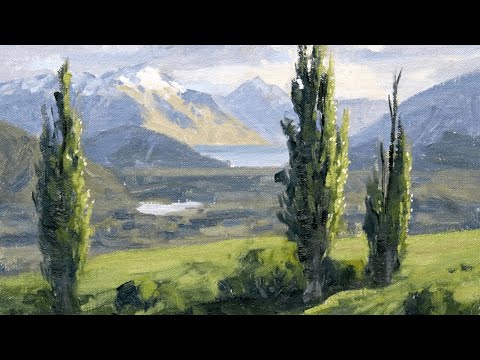 I Painted TREES That Made MOUNTAINS Disappear Into the Distance