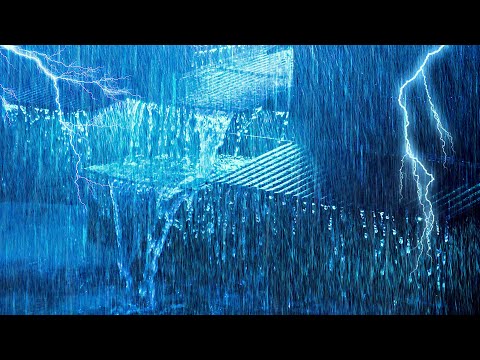 El Sonido De La Lluvia Es Perfecto Para Dormir ⛈️ Adiós Insomnio Con Lluvia Torrencial Truenos En El