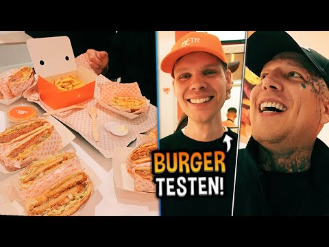 Monte & Freundin TESTEN @unsympathischtv BURGER 😱🍔 (BETR Burger) | MontanaBlack VLOG