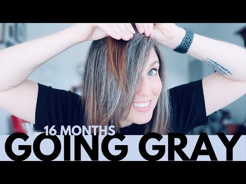 TRANSITIONING TO GRAY HAIR - Over A Year Of Going Gray - 16 Months