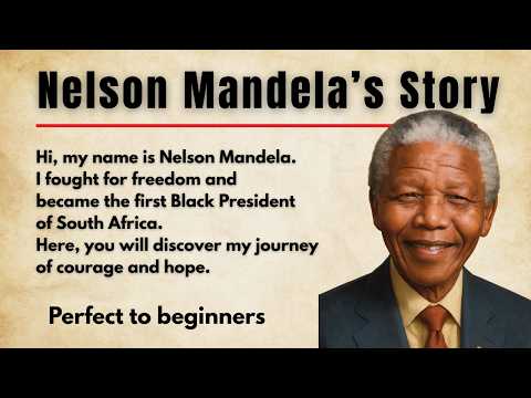 The True Story of Nelson Mandela 🔥 | Graded Reader | Easy English Listening Practice (A1–A2)