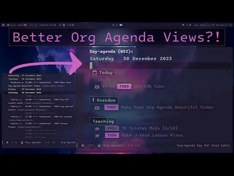 Making Org Agenda Look Beautiful